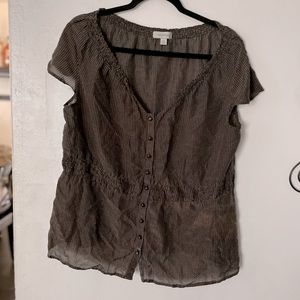 Merona polka dot top